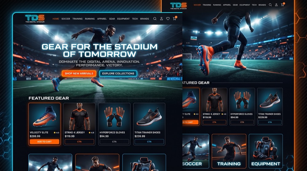 The Digital Stadium — tienda de artículos deportivos